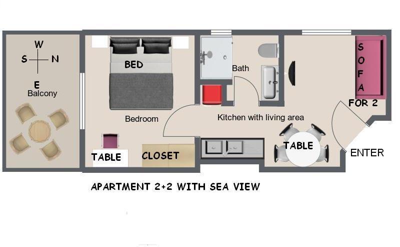 Apartments Ursic Mb Brela Rom bilde